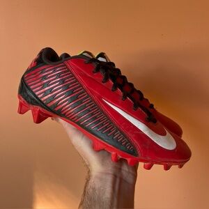 Nike Vapor Strike 4 Low Football Cleats Mens 9.5 Red 642787-610